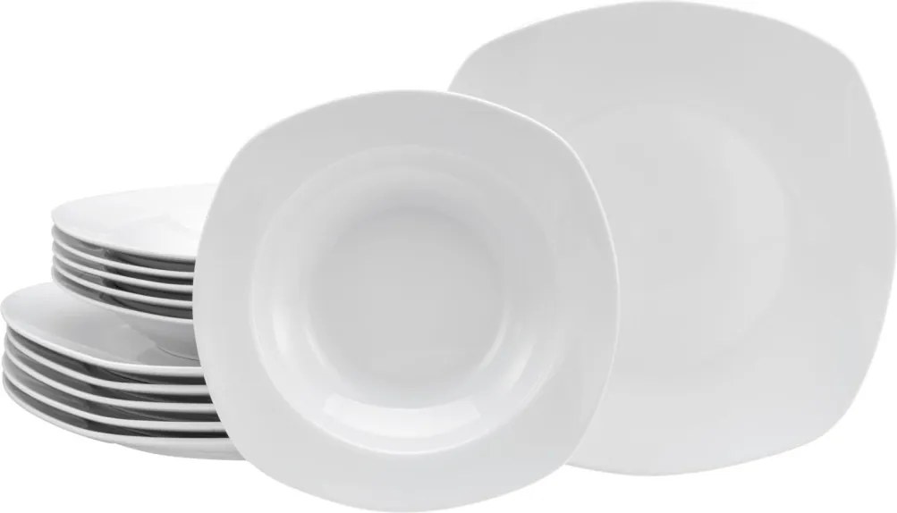 Jedálenský servis (12 dielov) Amelie, biely