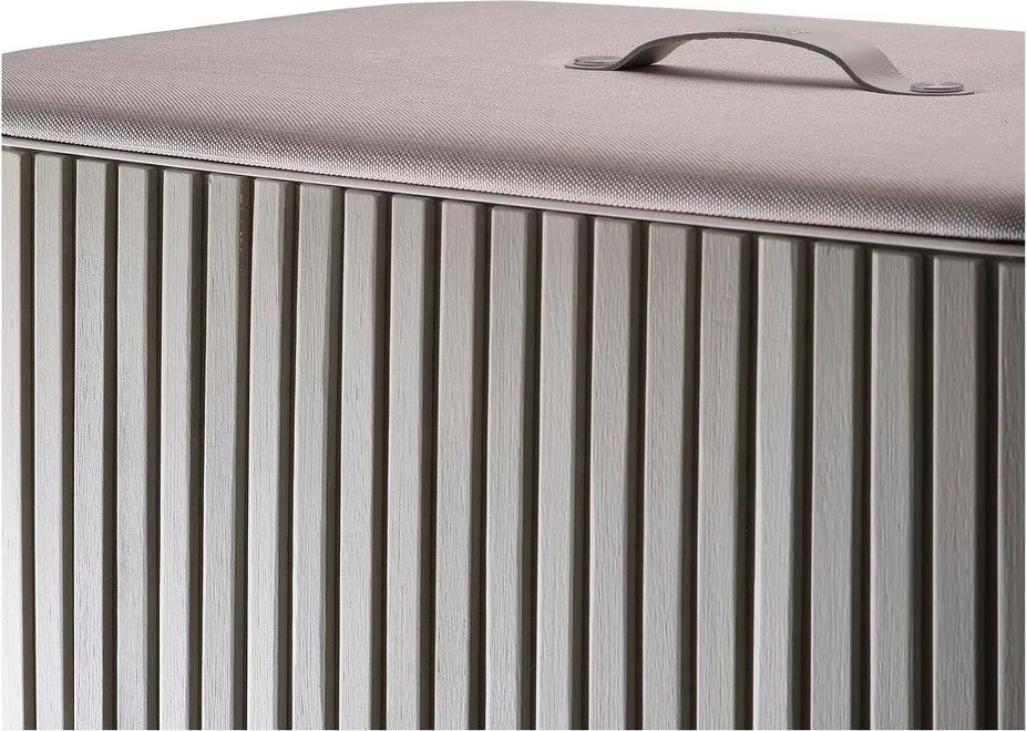 Béžový bambusový kôš na bielizeň 2x45 l Tota Luxe – Joseph Joseph