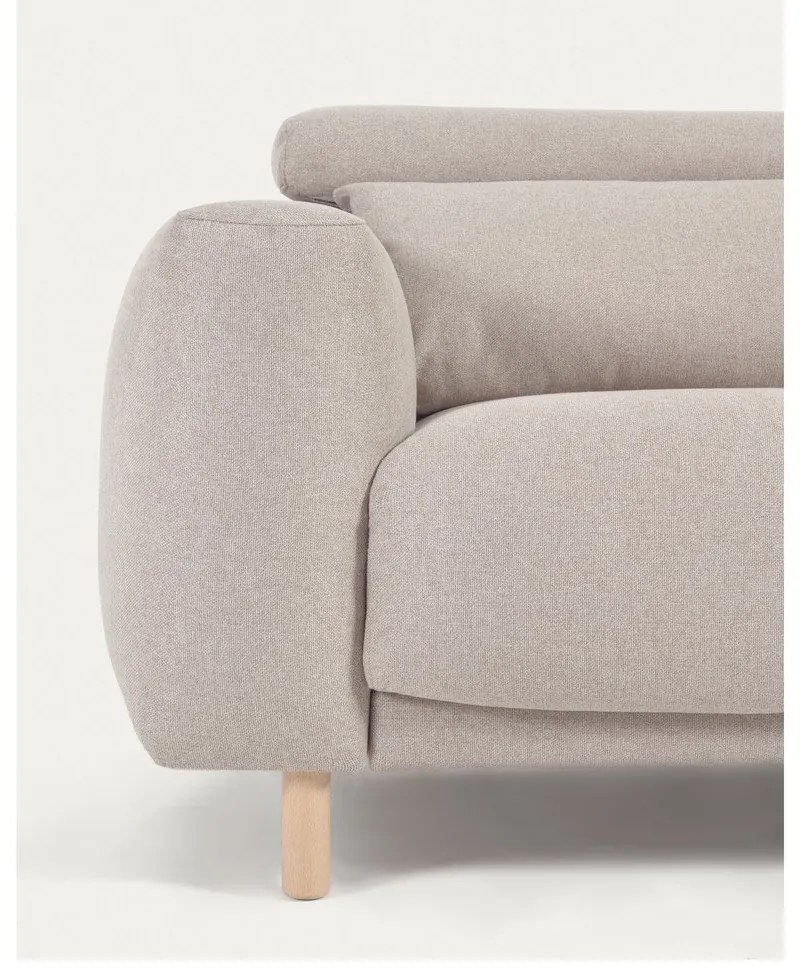 Béžová rohová pohovka (pravý roh) Singa - Kave Home