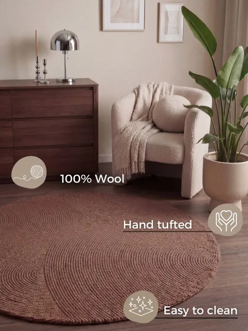 Koberec Hanse Home Calmio ružový kruh