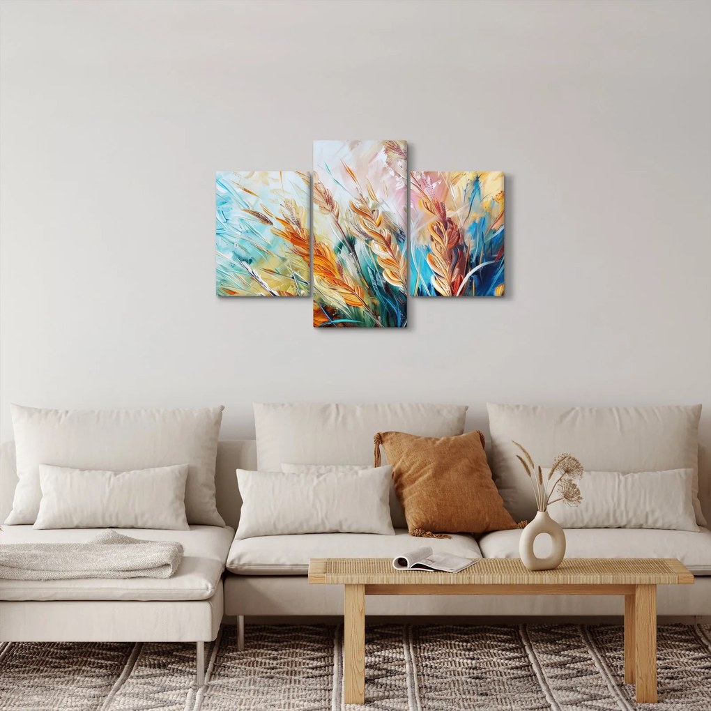 Obraz - Pšenica, abstrakcia (90x60 cm)