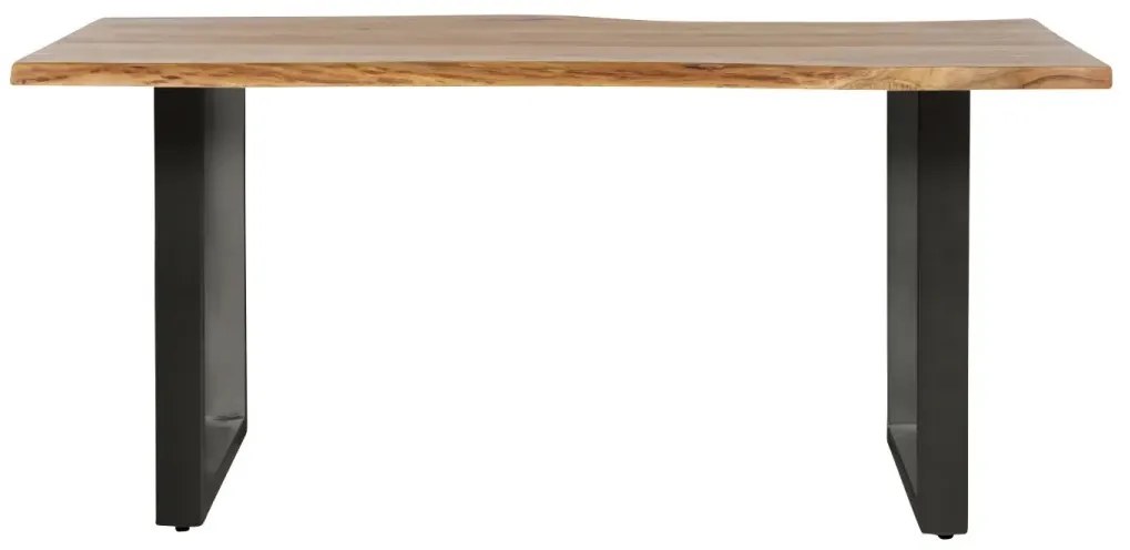 furniture-nabytek.cz - Masivní jídelní stůl Bullwer z akácie, lakovaný, hnědý – 200×100 cm
