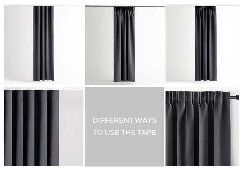 Tmavosivý termo/dimout záves 140x270 cm Kierra – Restilo