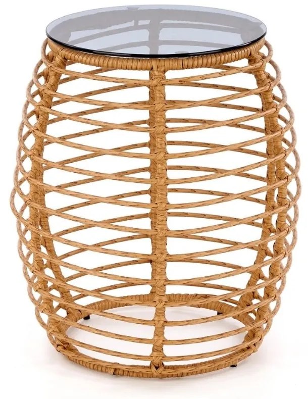 Konferenčný stolík Barrel, ratan