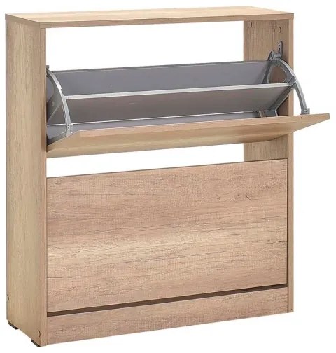 Skrinka na topánky 84x73 cm hnedá