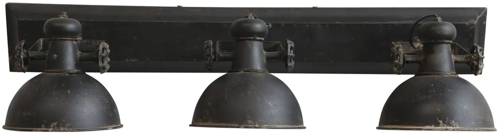 Industriálne čierne antik kovové nástenné svetlo Fact ceiling - 85*19*30cm / E14