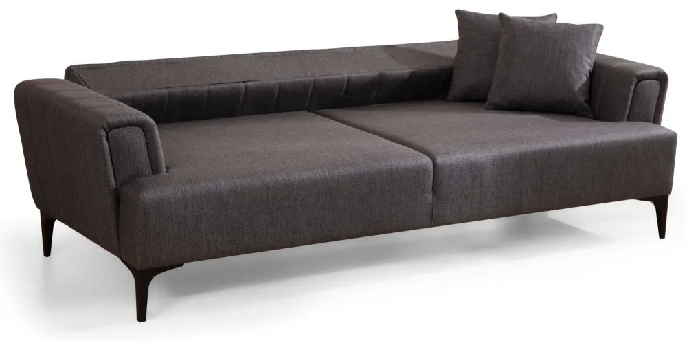 Třímístná rozkládací pohovka Hamlet 230 cm tmavě šedá