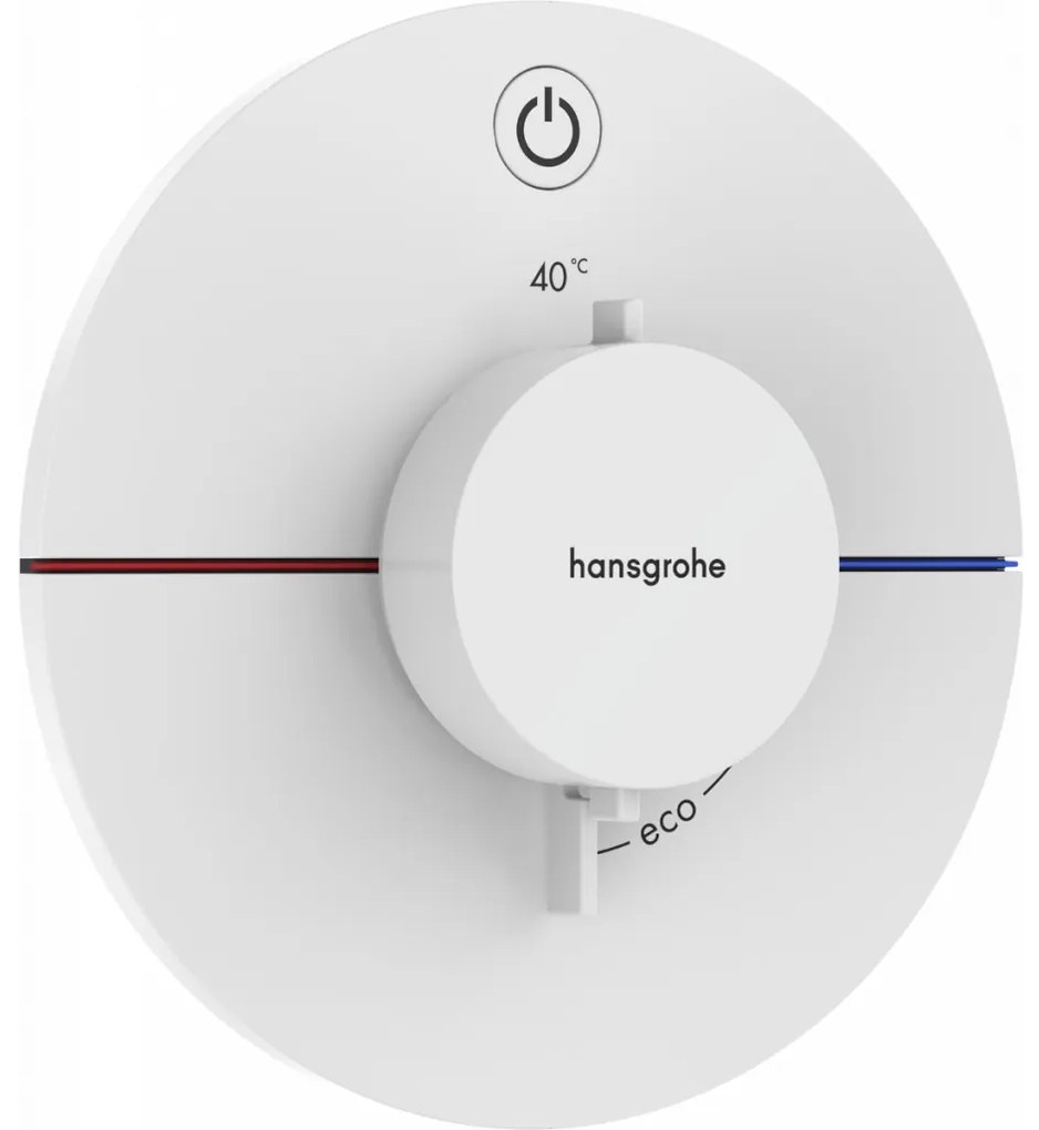 Hansgrohe ShowerSelect Comfort S - Termostat pod omietku pre 1 spotrebič, biela matná 15553700