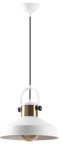Závesné svietidlo na lanku DODO 1xE27/40W/230V biela/bronzová