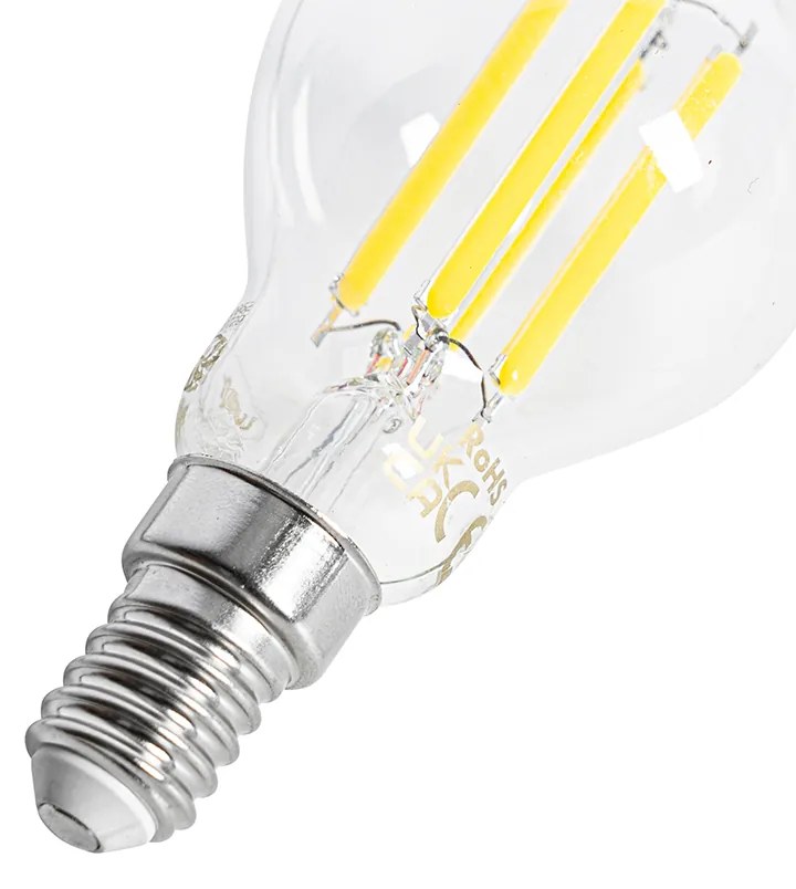 Sada 5 LED žiaroviek E14 P45 číre 2,2 W 470 lm 2700 K
