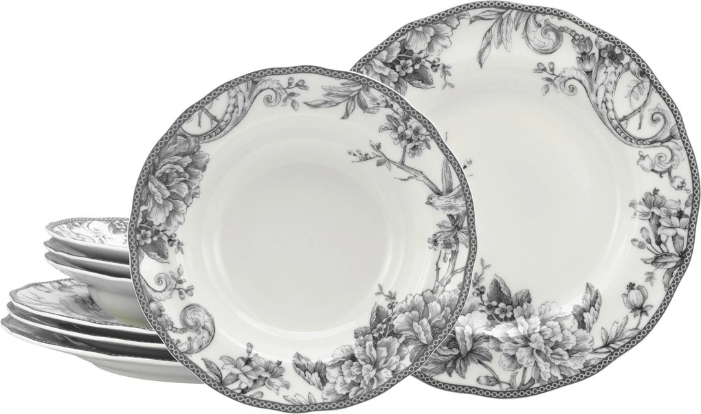 XXXLutz JEDÁLENSKÝ SERVIS Adelaide Grau 8-dielne Creatable - Online Only bytové doplnky - 007768073408