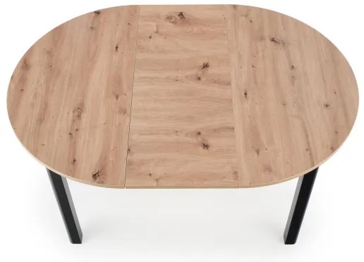 Jedálenský stôl CALMIO dub artisan/čierna