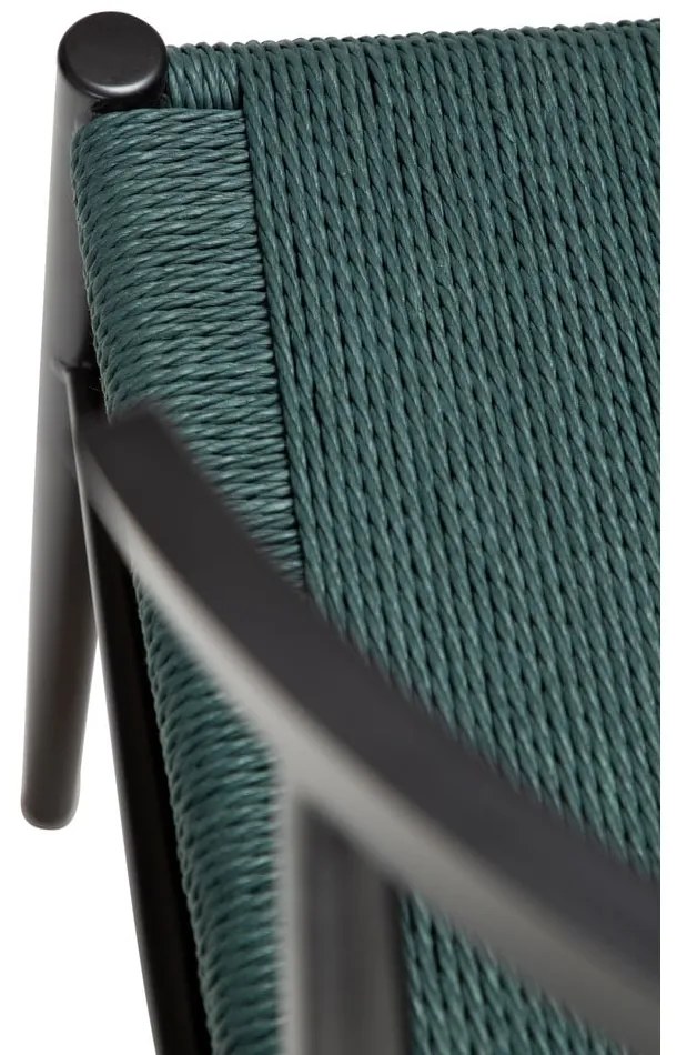 Čierno-tyrkysovomodrá jedálenská stolička Sava – DAN-FORM Denmark