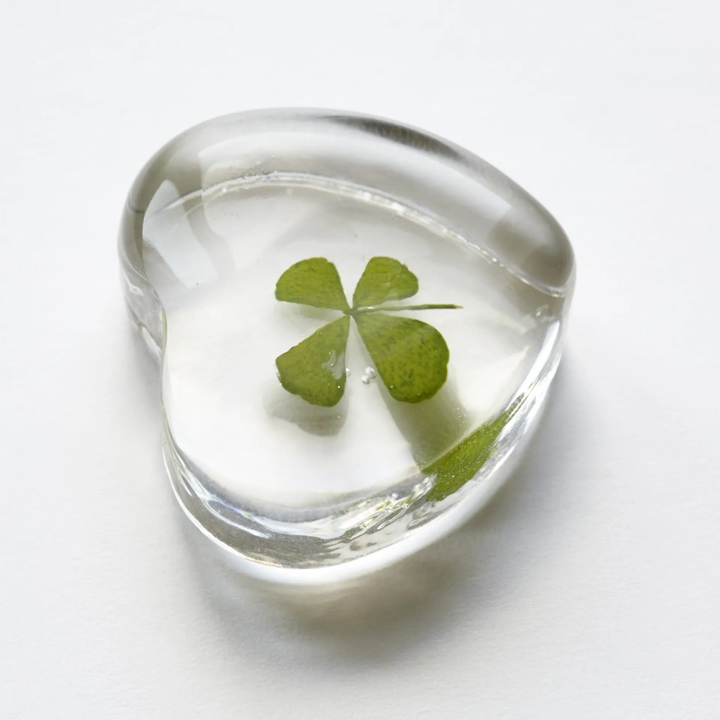 räder Sklenená dekorácia Heart with Clover