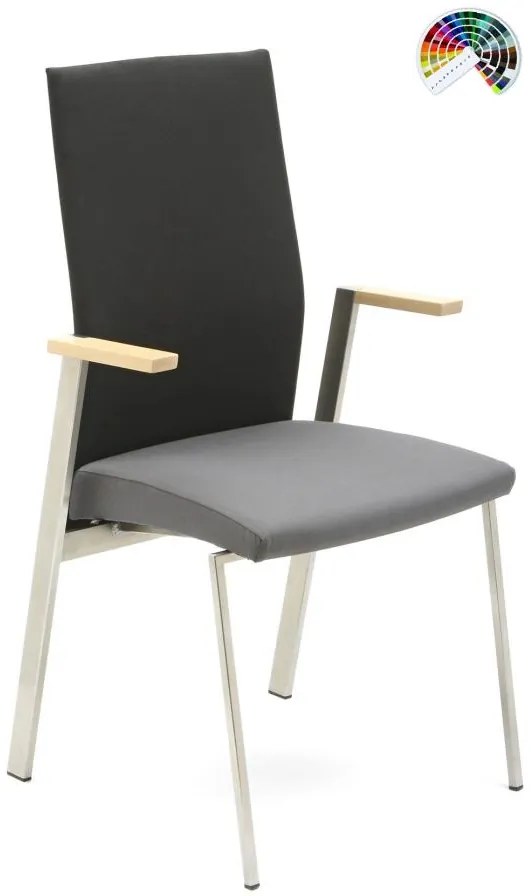 FORMDESIGN Konferenčné kreslo FIERO FIEROTEC DOS CUATRO čalúnenie ELEGANCE koža