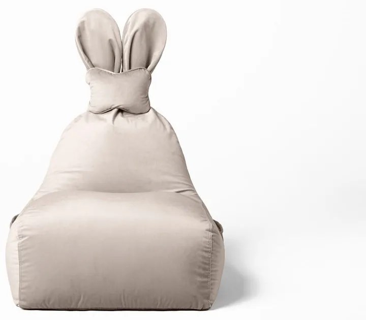 Béžový detský sedací vak Funny Bunny – The Brooklyn Kids