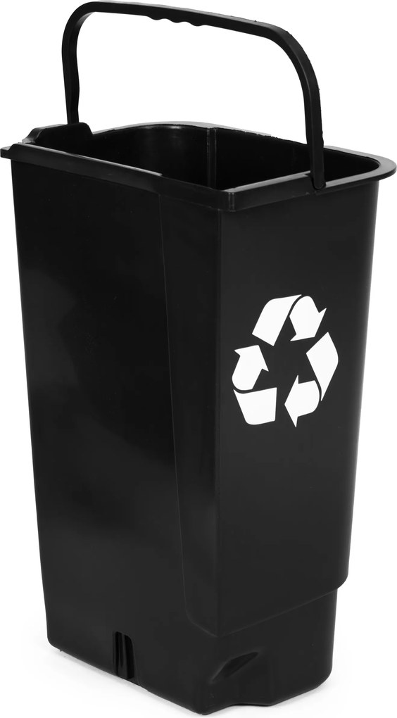 MULTISTORE Odpadkový kôš 40 l dvojitý - čierny