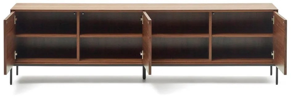 TV stolík v dekore orecha v prírodnej farbe 195x55 cm Vedrana – Kave Home