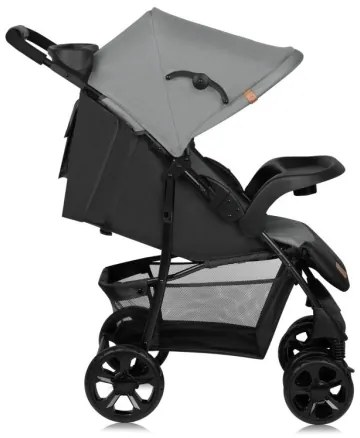 Lionelo - Športový kočík EMMA PLUS šedá/čierna