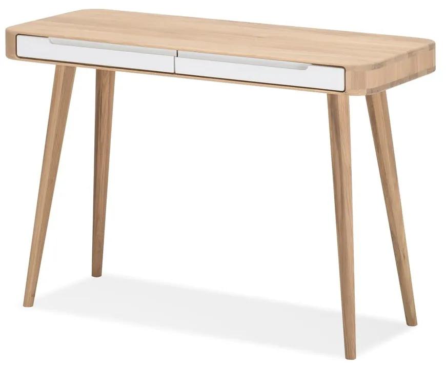 Konzolový stolík z dubového dreva Gazzda Ena, 110 × 42 × 75 cm