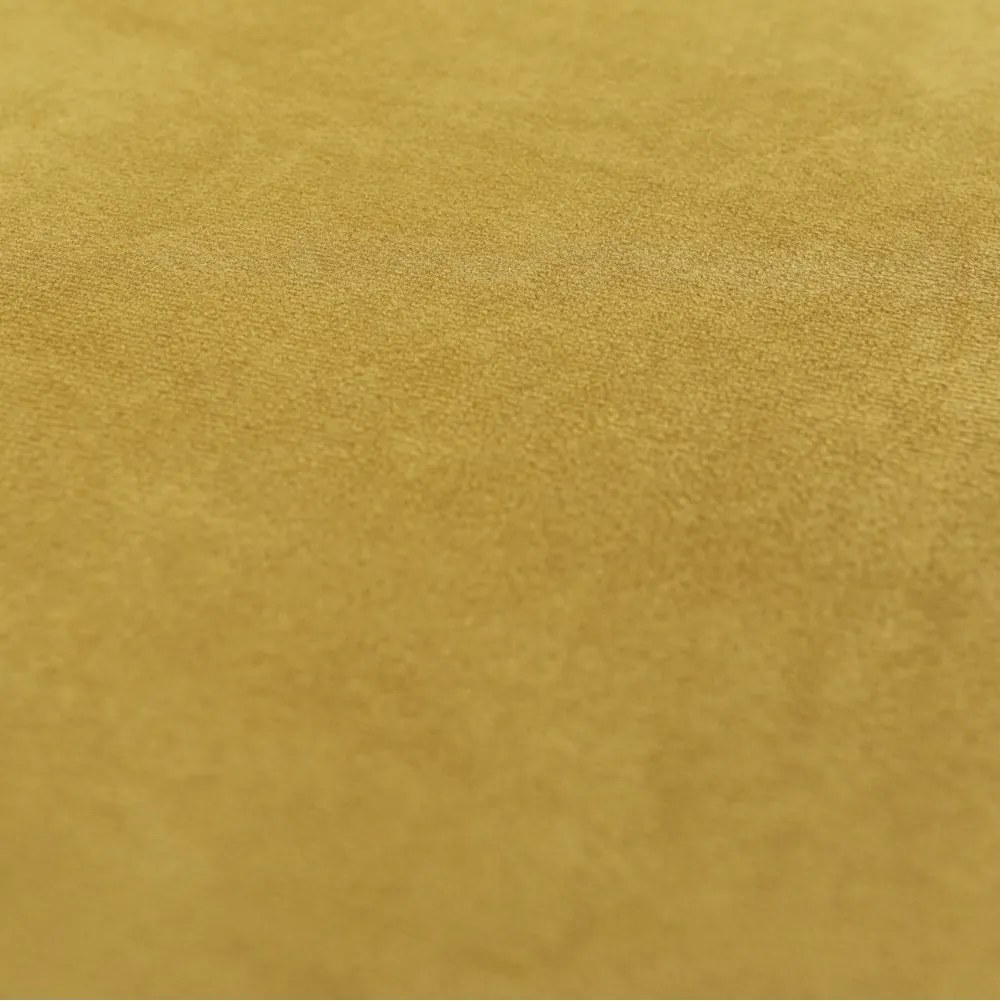Taburetka s úložným priestorom Daron - zlatá (Velvet) / chróm