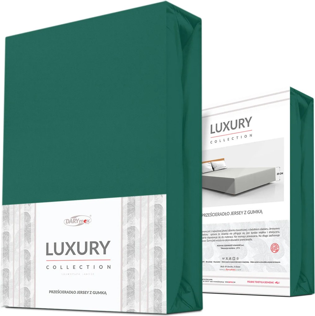 JERSEY PRESTIERADLO 180X200 CM, VÝŠKA 30 CM ZELENÉ