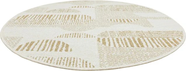 Obojstranný koberec BRUSSELS 206131/10820 béžový / krémový kruh