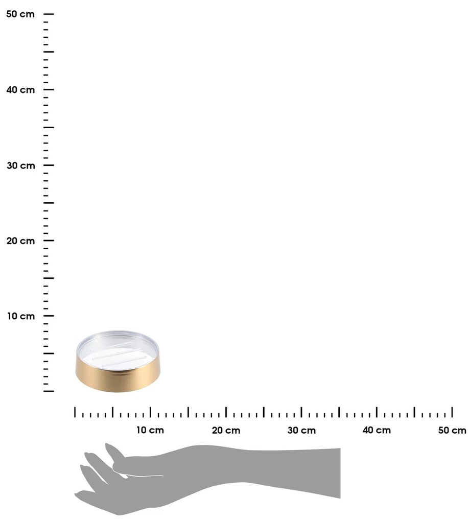 Miska na mydlo Gautier, zlatá