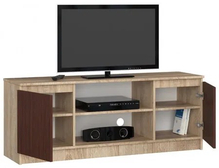 Komoda RTV K140 2D 1PCLP-sonoma / wenge