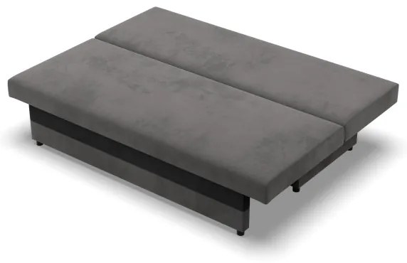 Pohovka NOLA rozkladacia, čierna / sivá