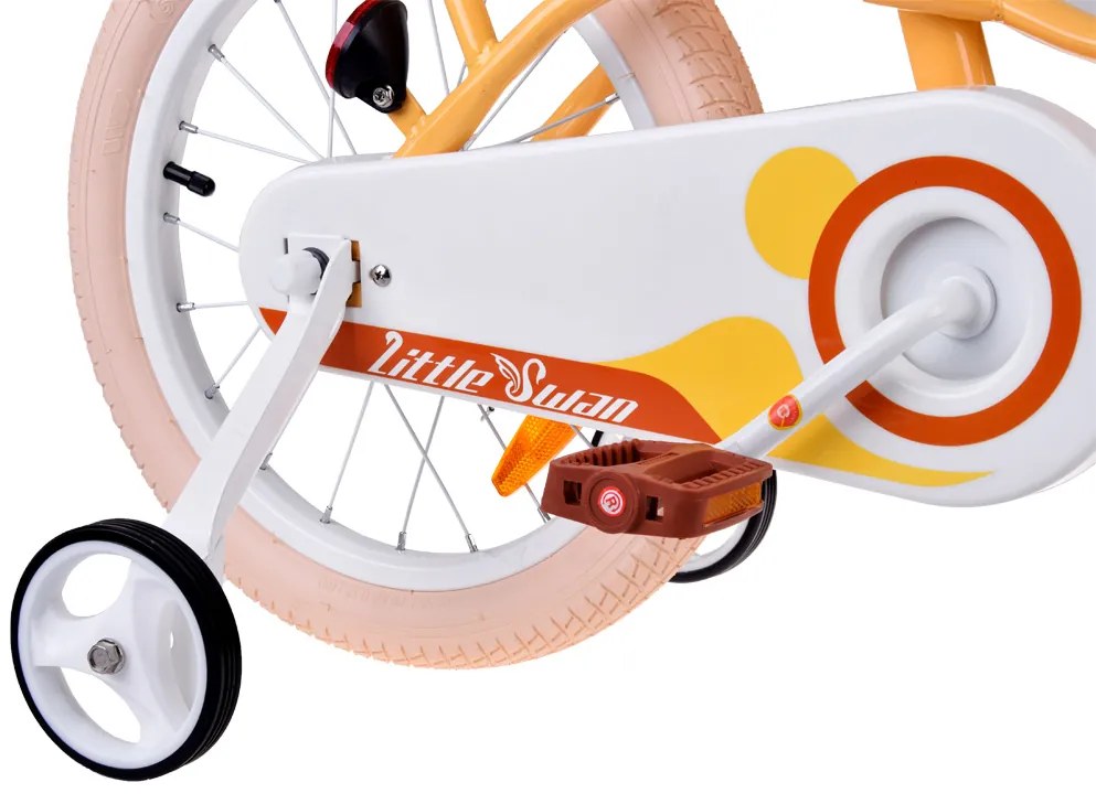 Detský bicykel 16" Little Swan RoyalBaby RB16-18 (RO0170) - marhuľový