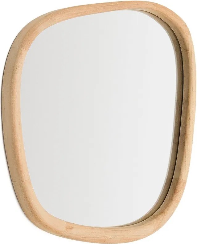 Nástenné zrkadlo s dreveným rámom 45,5x47 cm Alura – Kave Home
