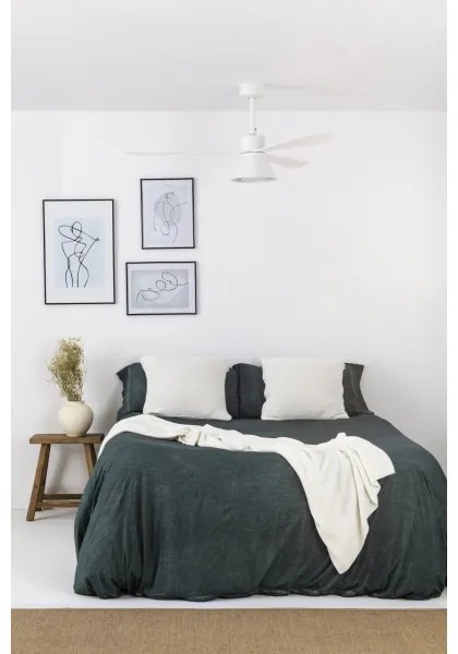 FARO 33760WT-22-LED Stmievateľný ventilátor AMELIA L CONE LED/20W/230V biela pr. 132 cm WT + DO