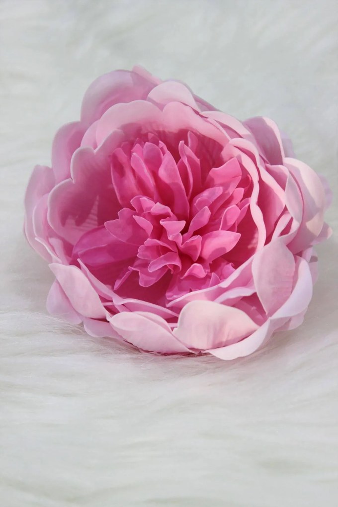 Ružovo cyklámenová mydlová pivonka 15ks 9cm