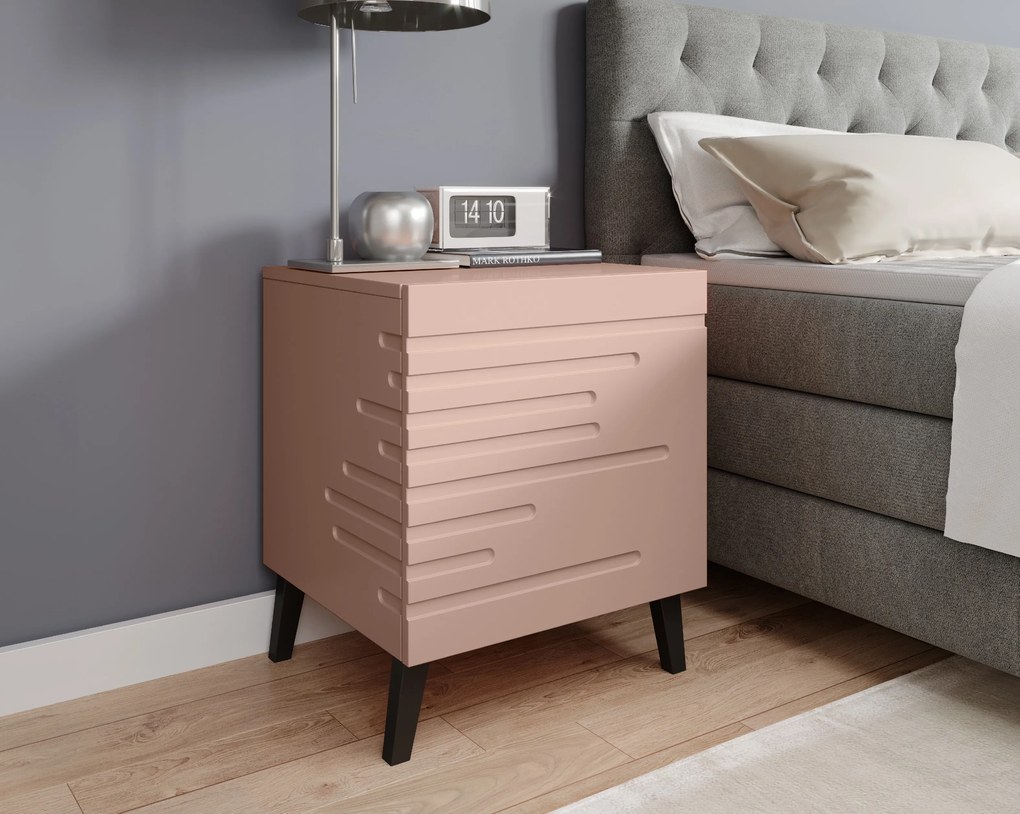 Cama Ružový nočný stolík Nova (2 ks)