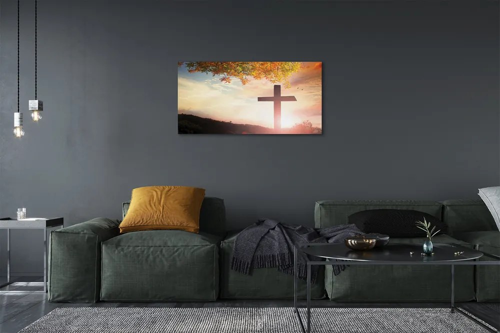 Obraz na plátne cross tree 140x70 cm