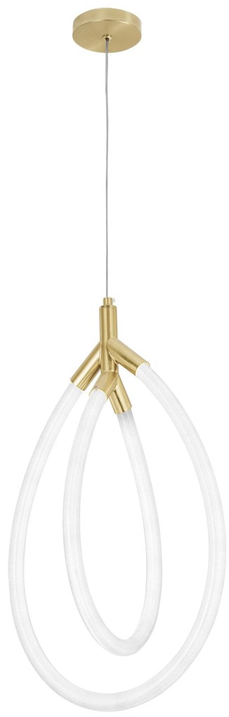 Toolight Toolight, LED závesné osvetlenie, 43W, G017-CP, zlatá-biela, OSW-06365