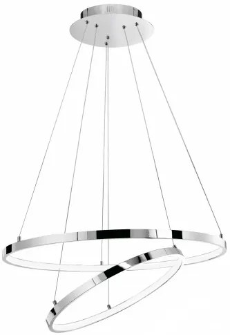 LED luster Aria 75W 60 chrome