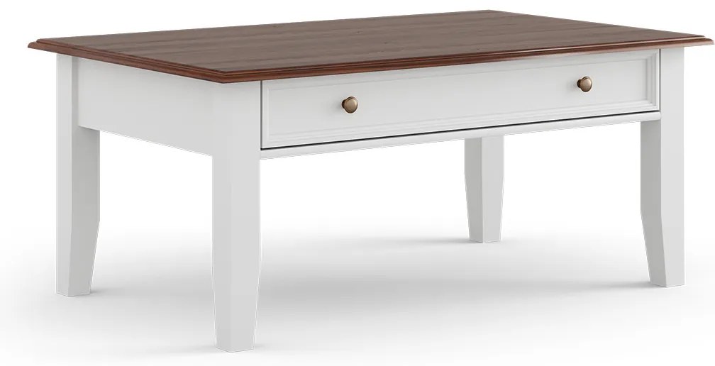 PROXIMA.store - Rustikálny konferenčný stôl - BELLUNO ELEGANTE FARBA: biela