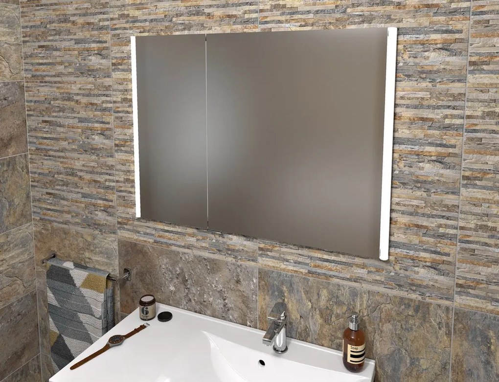 Sapho Sapho, INTEGRA zápustná galérka s LED osvetlením, 95x70cm, IN095