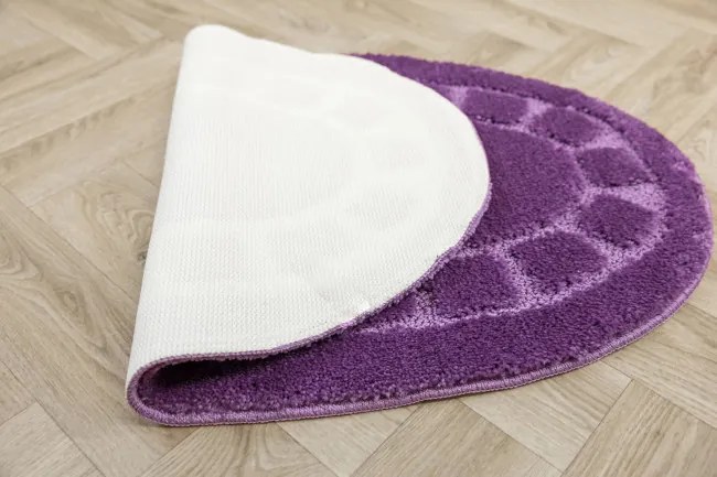 Kúpeľňový koberček Ocean fialový ovál
