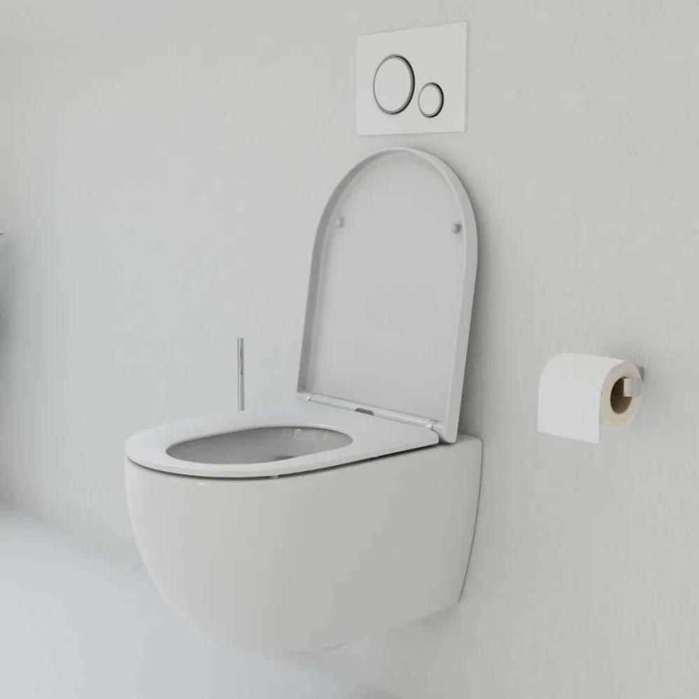 KIELLE Oudee závesné WC Rimless s hlbokým splachovaním, 360 x 530 mm + SoftClose sedátko, biela, 30102000