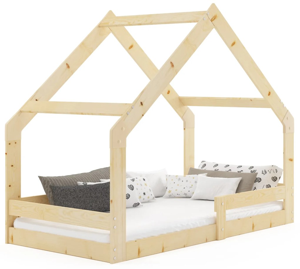 Domčeková posteľ DOMČEK 2 160x80 - prírodná borovica