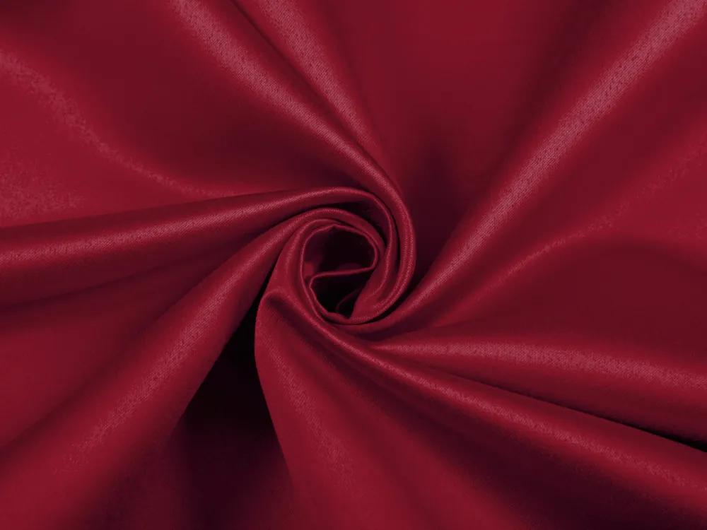 Biante Saténový obdĺžnikový obrus polyesterový Satén LUX-022 Vínovo červený 140x220 cm