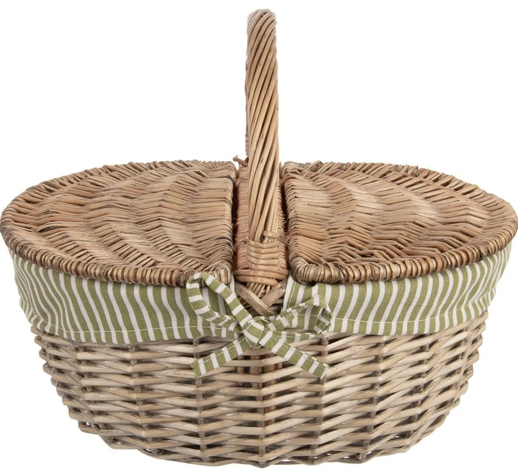 Orion Prútený piknikový kôš s vekom