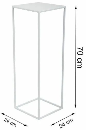 Stojan na kvety 70x24 cm biela