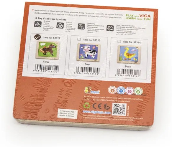 Puzzle na podložke Viga 51312 kôň