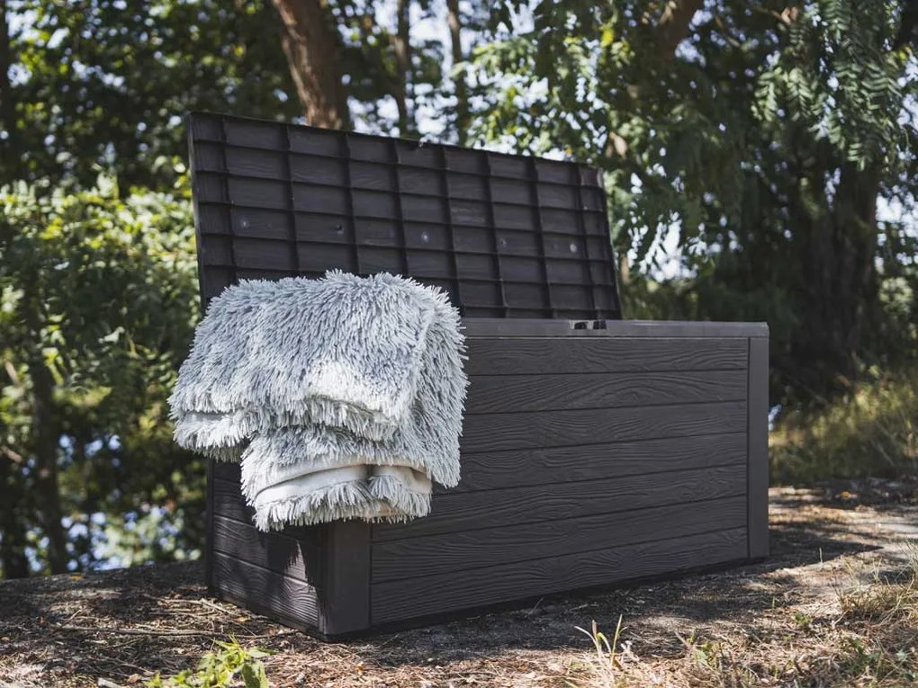 Záhradný box WOODEBOX 280 l - tmavohnedá 116 cm PRMBWL280-440U