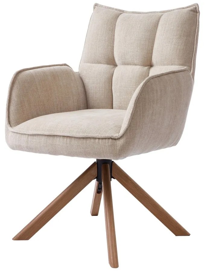 Krémovobiele čalúnené jedálenské kreslá v súprave 2 ks Marilla – Unique Furniture