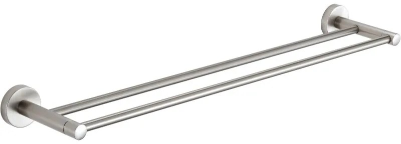 Mexen Remo, 2-ramenný vešiak na uteráky, brúsená oceľ, 7050725-97